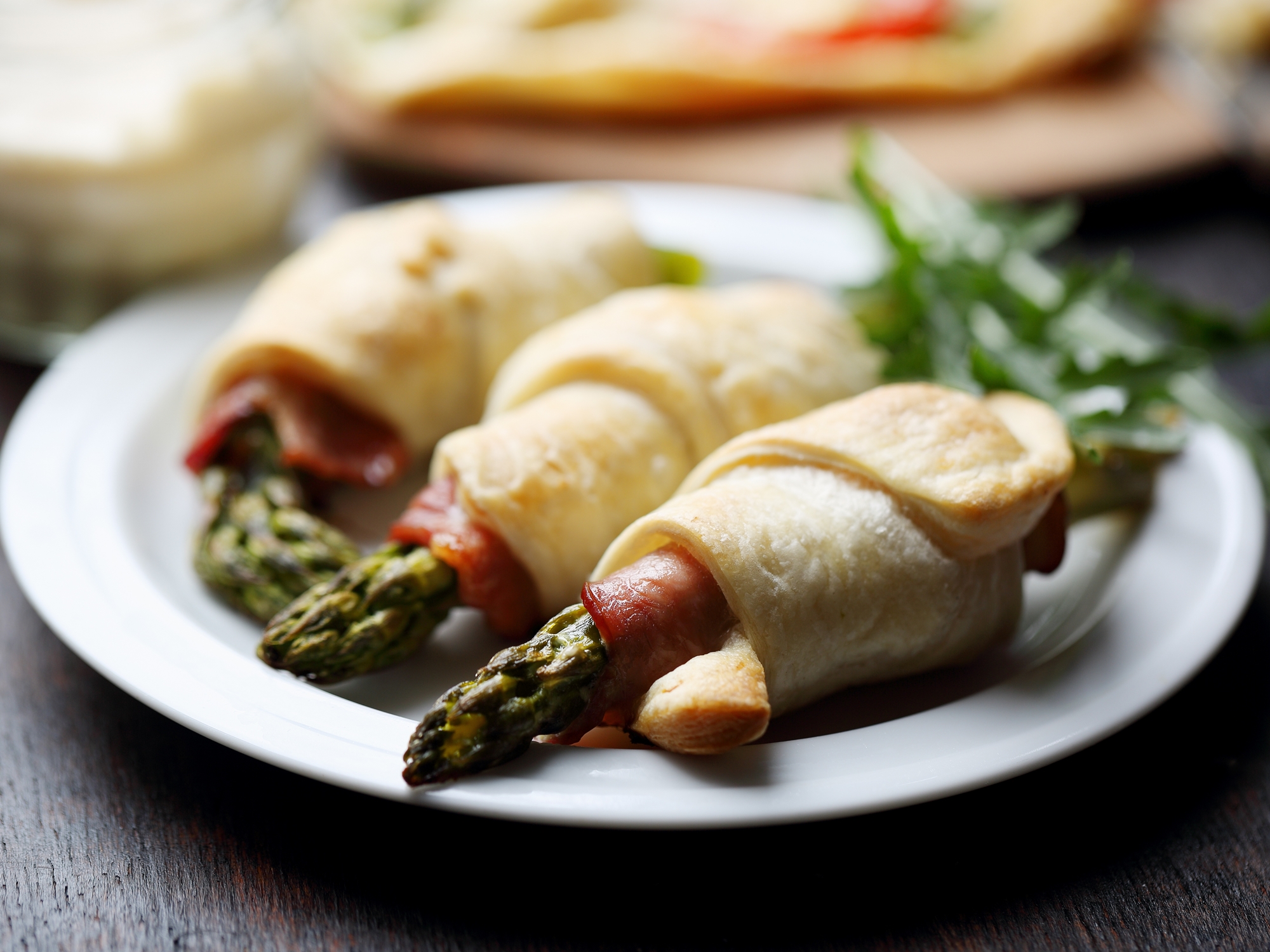Recept Šunkové rolky s chřestem